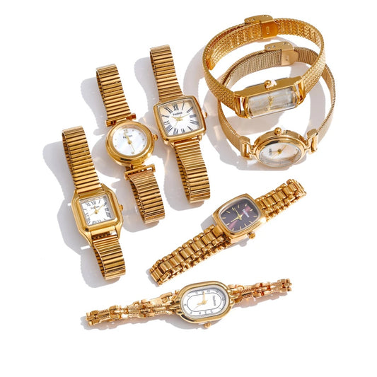 Digital square dial stainless steel ladies watch - product image
