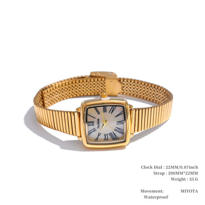 Digital square dial stainless steel ladies watch - product image