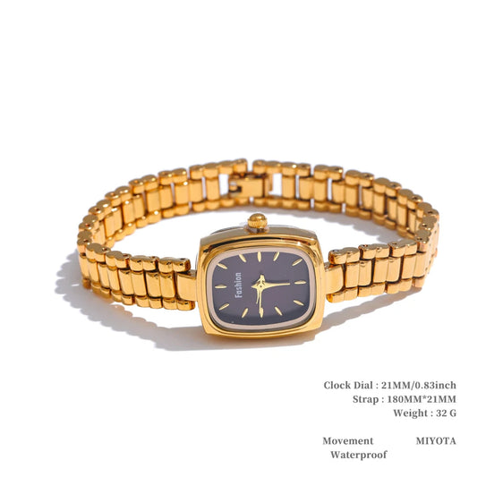 Digital square dial stainless steel ladies watch - product image