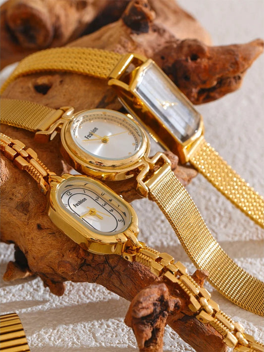 Digital square dial stainless steel ladies watch - product image