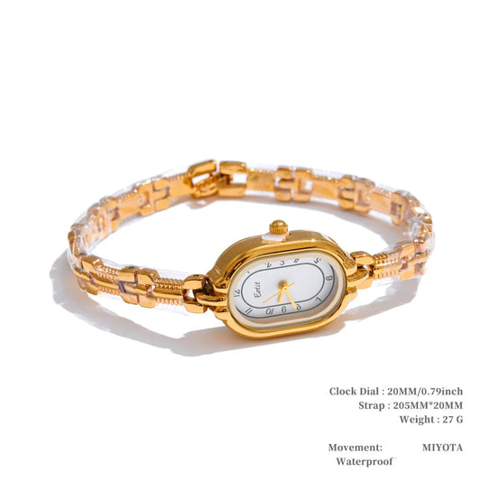 Digital square dial stainless steel ladies watch - product image