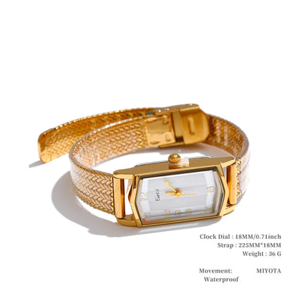 Digital square dial stainless steel ladies watch - product image