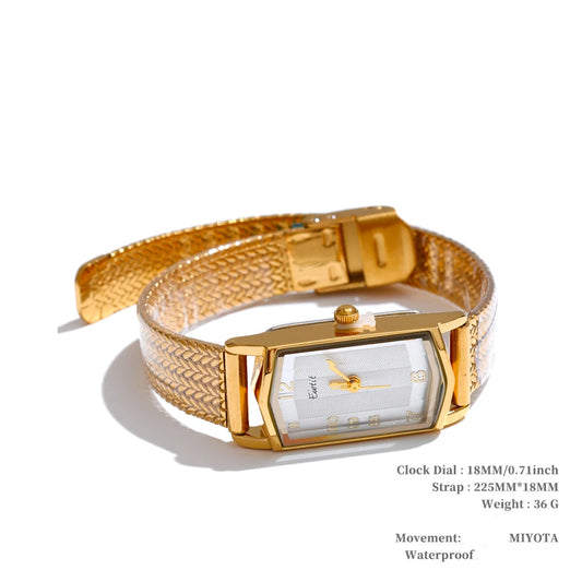 Digital square dial stainless steel ladies watch - product image