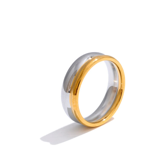 Double color fashion casting design ring - product image