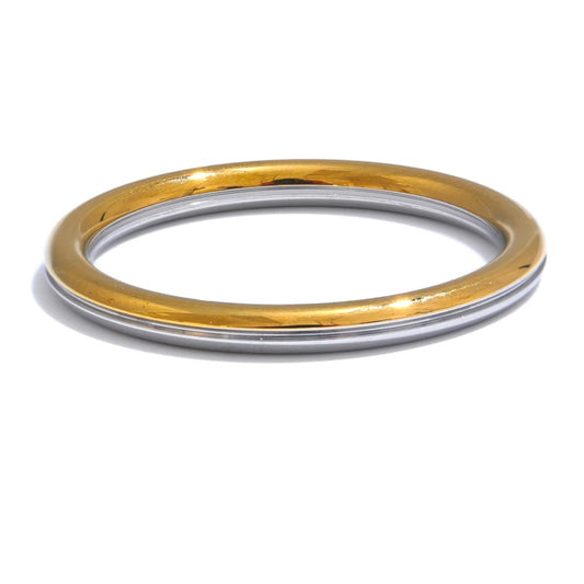 Double color technology contemporary finger ring - product image