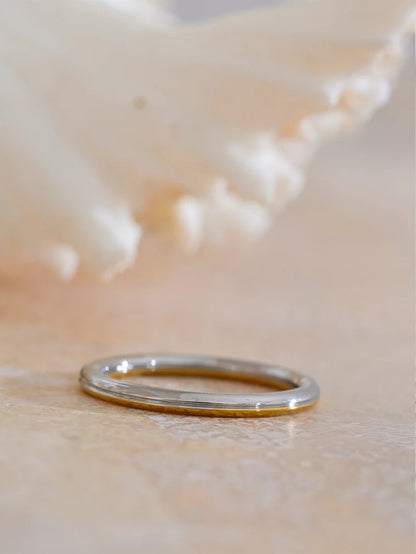 Double color technology contemporary finger ring - product image