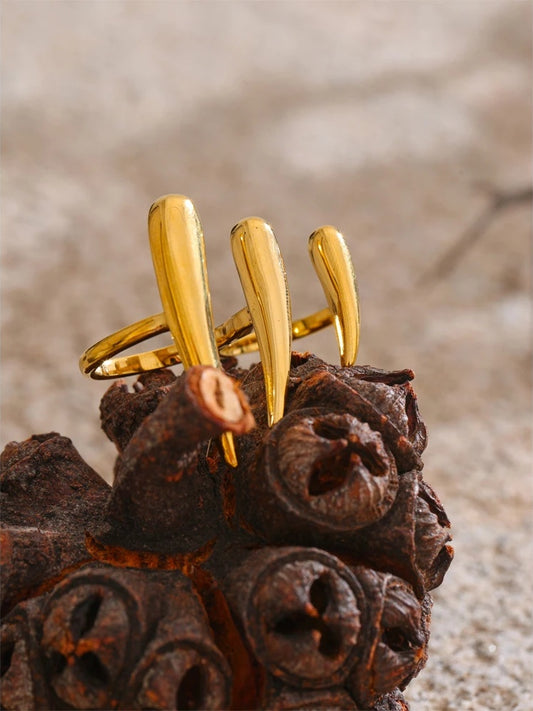 Double finger abstract open ring - product image