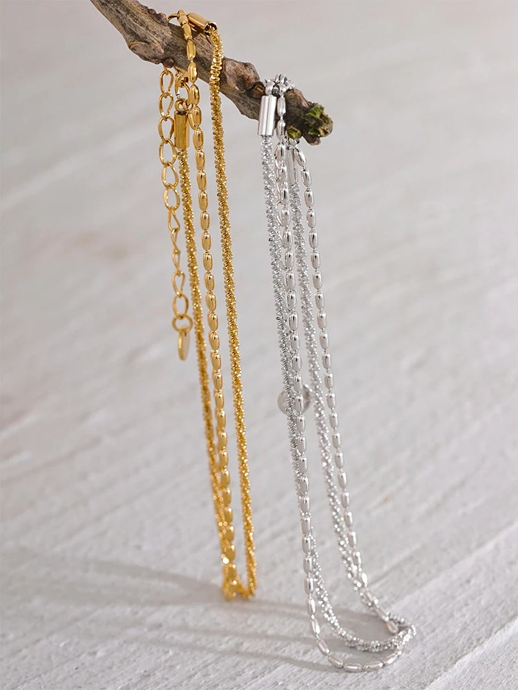 Double layer chain stylish women's anklet - product image