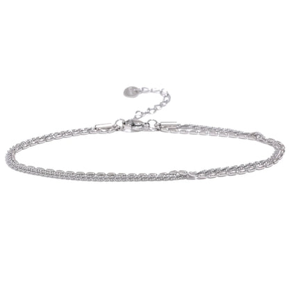 Double layer chain stylish women's anklet - product image