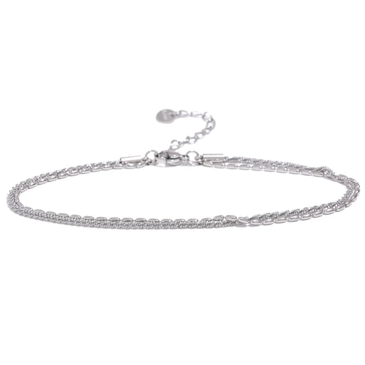 Double layer chain stylish women's anklet - product image