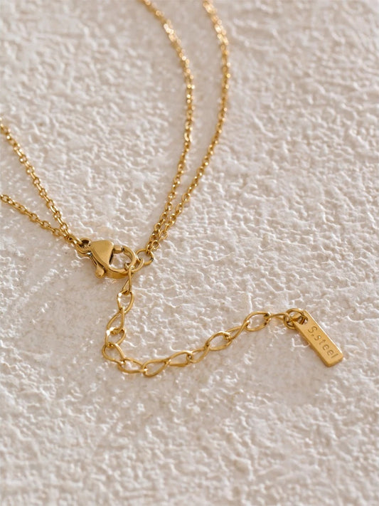 Double layer star zircon chain necklace summer - product image