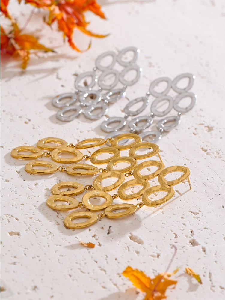 Drop dangle abstract statement earrings women - product image