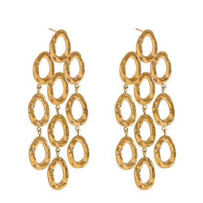 Drop dangle abstract statement earrings women - product image
