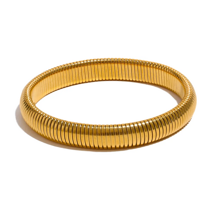 Elastic thick metal bangle bracelet unisex - product image