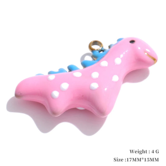 Enamel fruit cherry shell fish heart charms - product image