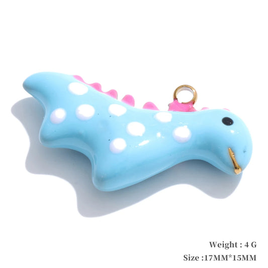 Enamel fruit cherry shell fish heart charms - product image