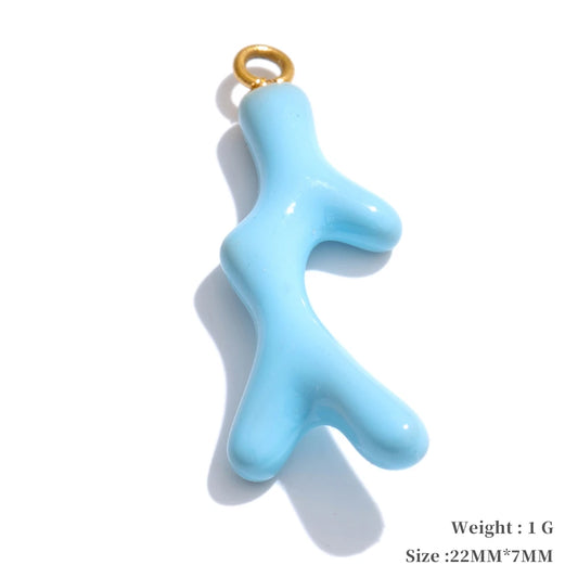 Enamel fruit cherry shell fish heart charms - product image