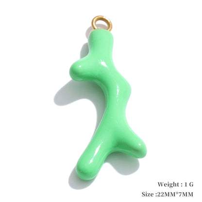 Enamel fruit cherry shell fish heart charms - product image