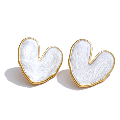 Enamel heart colorful fashion daily ring - product image