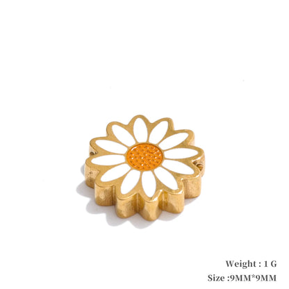 Enamel lemon strawberry heart flower charms - product image