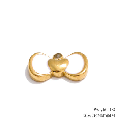 Enamel lemon strawberry heart flower charms - product image