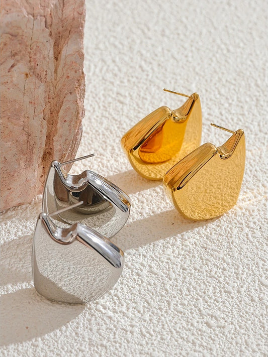 Exclusive thick modern stylish stud earrings - product image