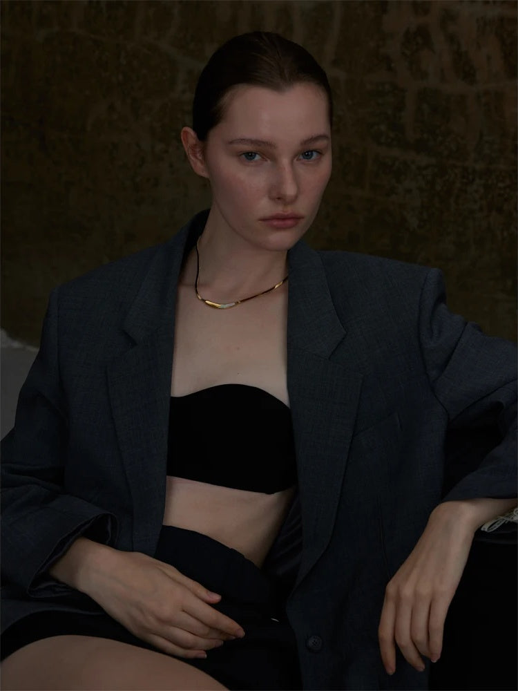 Exquisite chain natural shell collar necklace - product image