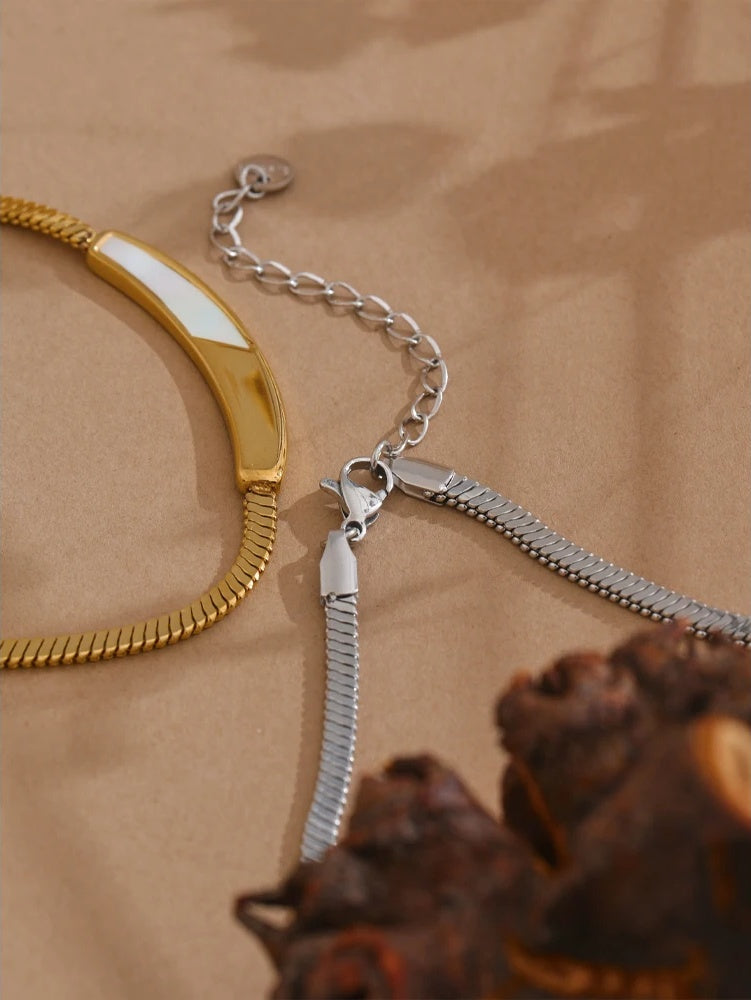 Exquisite chain natural shell collar necklace - product image