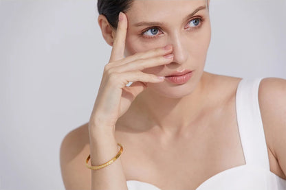 Fashion cast cz contemporary bangle bracelet - product image