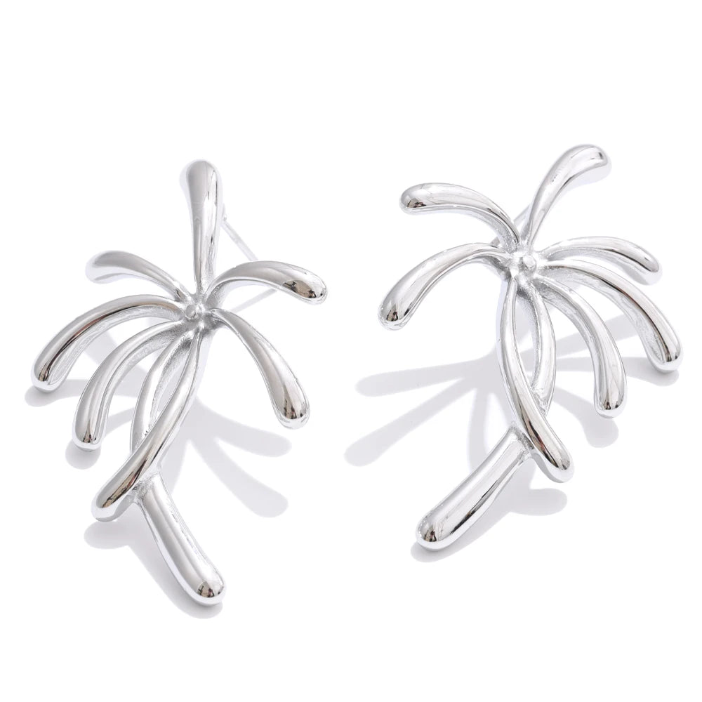 Firework coconut tree shape stud earrings - product image