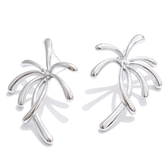 Firework coconut tree shape stud earrings - product image
