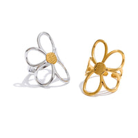 Flower Adjustable Minimalist Ring Women Fashion