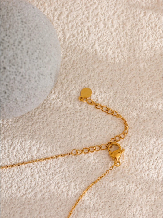 Freshwater pearl chain necklace bracelet set - product image