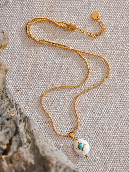 Freshwater pearls charm pendant necklace women - product image