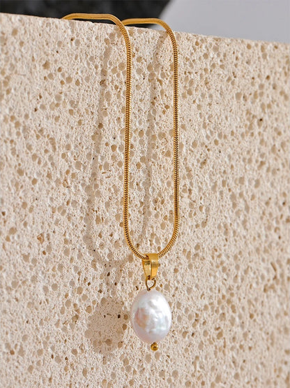 Freshwater pearls charm pendant necklace women - product image