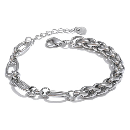 Glossy thick chunky chain collar necklace - product image