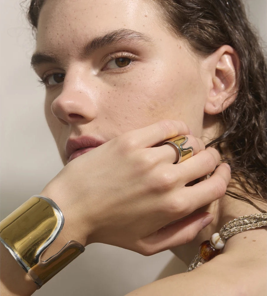 Glossy wide water resistant women's bracelet - product image