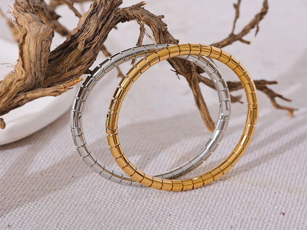 Gold silver color high quality bracelet bangle - product image
