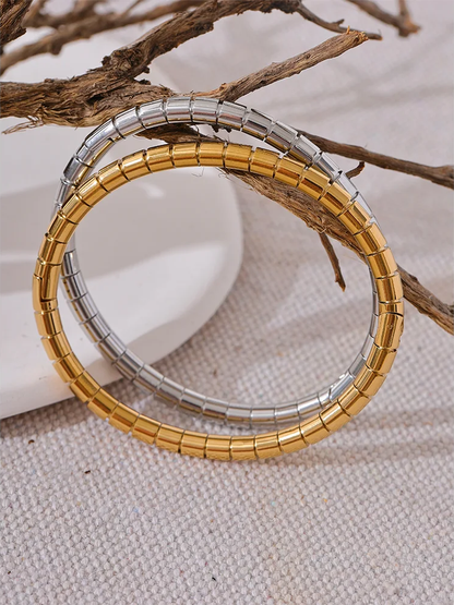 Gold silver color high quality bracelet bangle - product image