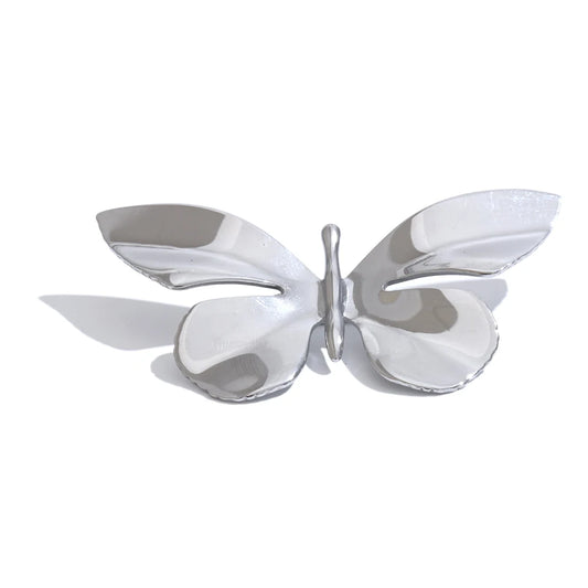 Golden butterfly brooch pin - product image