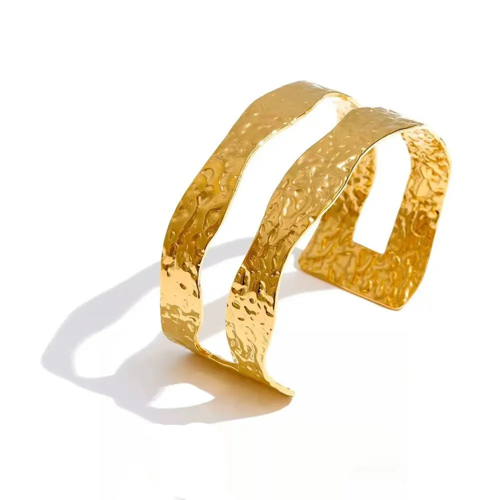 Hammer double-layer cuff statement bracelet - product image