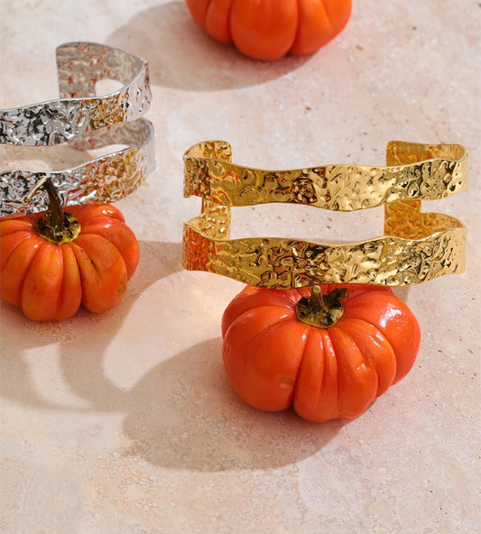 Hammer double-layer cuff statement bracelet - product image