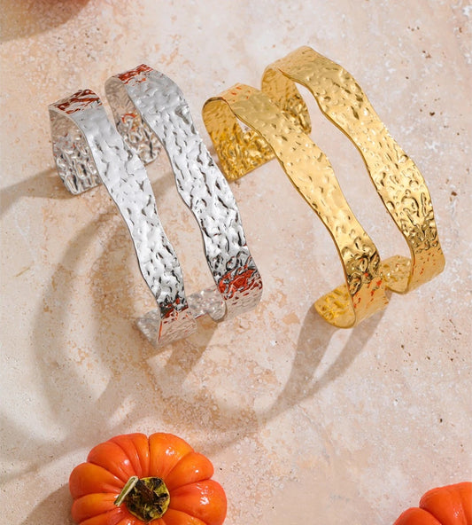 Hammer double-layer cuff statement bracelet - product image