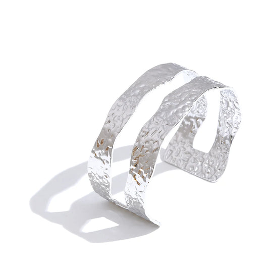 Hammer double-layer cuff statement bracelet - product image