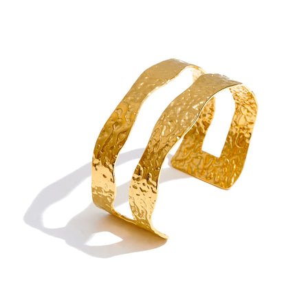 Hammer double-layer cuff statement bracelet - product image