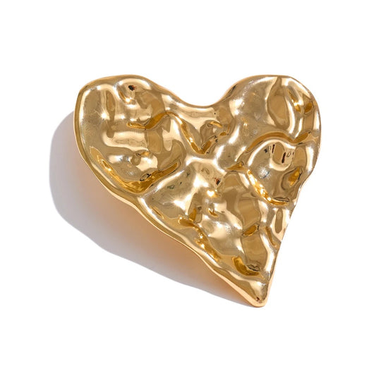 Hammer heart love fashion brooch pin accessory - product image