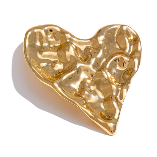 Hammer heart love fashion brooch pin accessory - product image