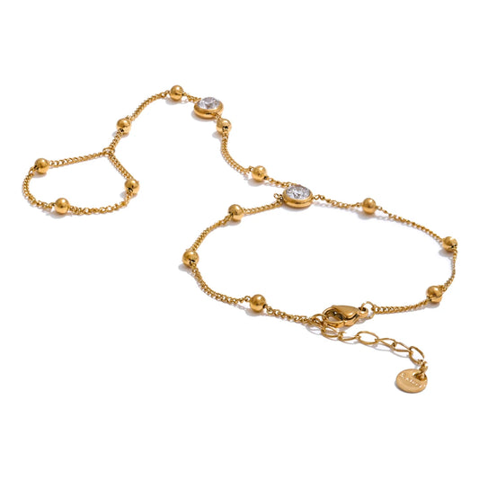 Hand chain with finger fashion bracelet women - product image
