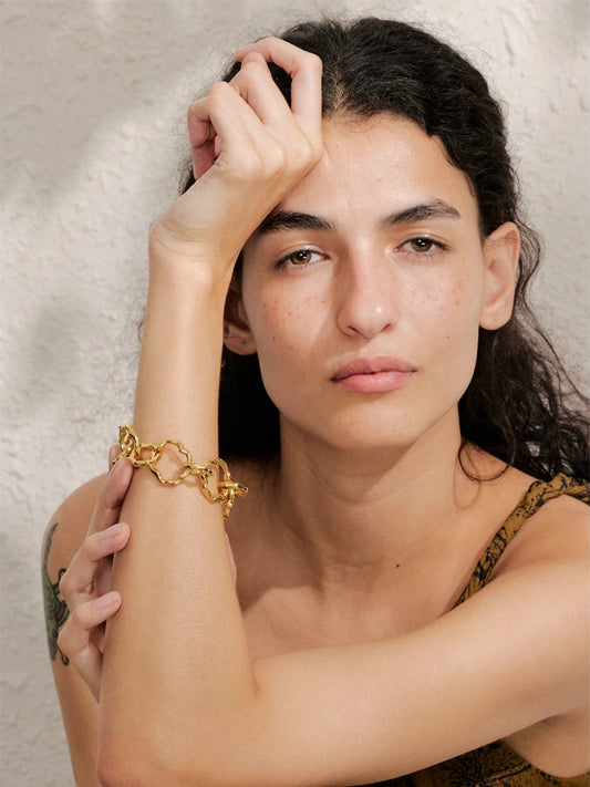 Handmade chain toggle-clasps bracelet - product image