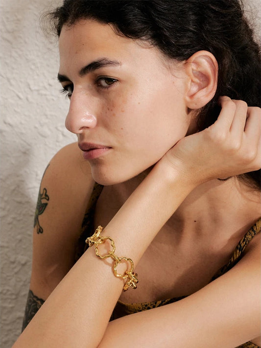 Handmade chain toggle-clasps bracelet - product image